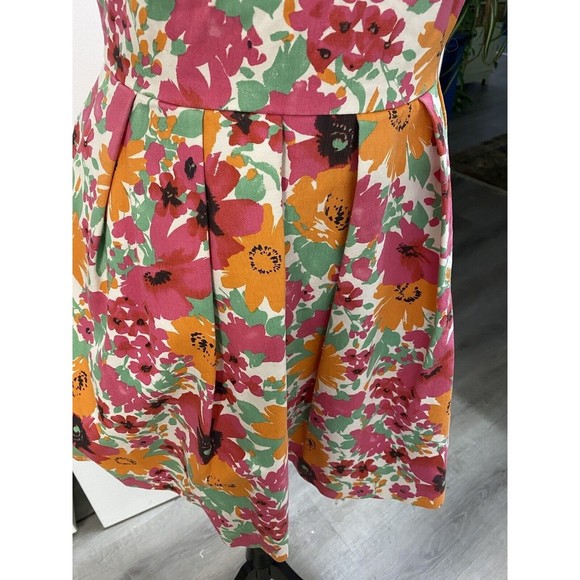 3/$30 Zara Mod 60s Floral Spring Easter Dress Fitted, Cap Sleeve - Picture 3 of 14